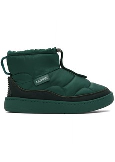 Lanvin Green Curb Snow Boots