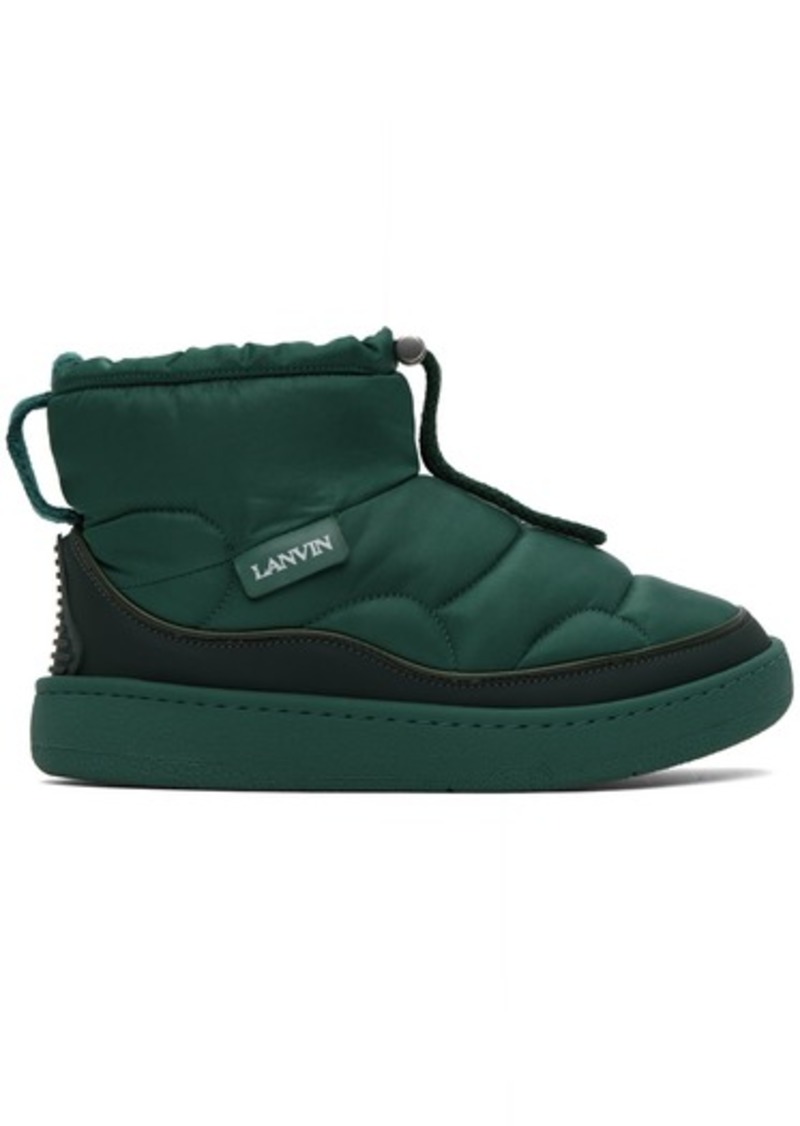 Lanvin Green Curb Snow Boots