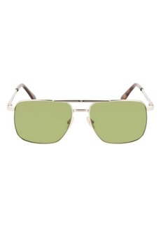 Lanvin JL 58mm Rectangular Sunglasses
