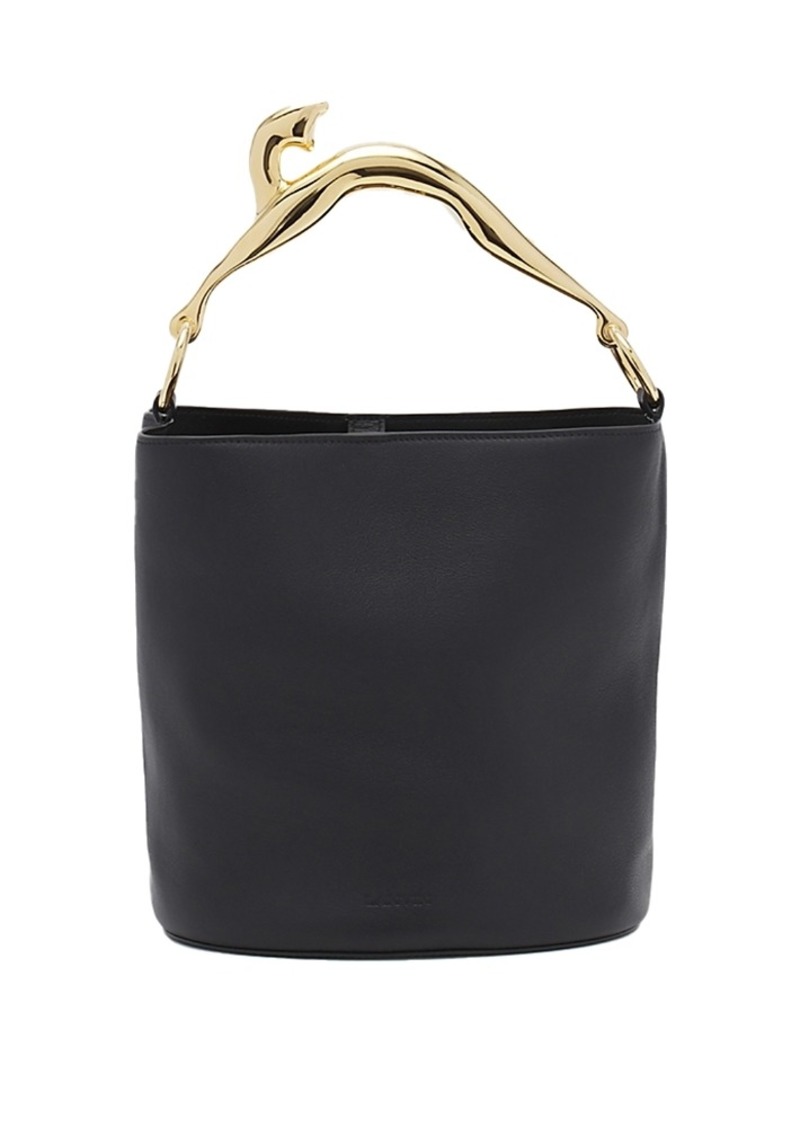 Lanvin Leather Fusion Cat Bucket Bag