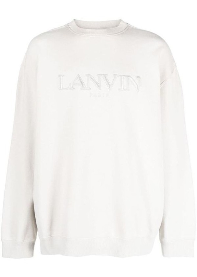 LANVIN Logo cotton sweatshirt