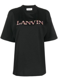 LANVIN Logo cotton t-shirt
