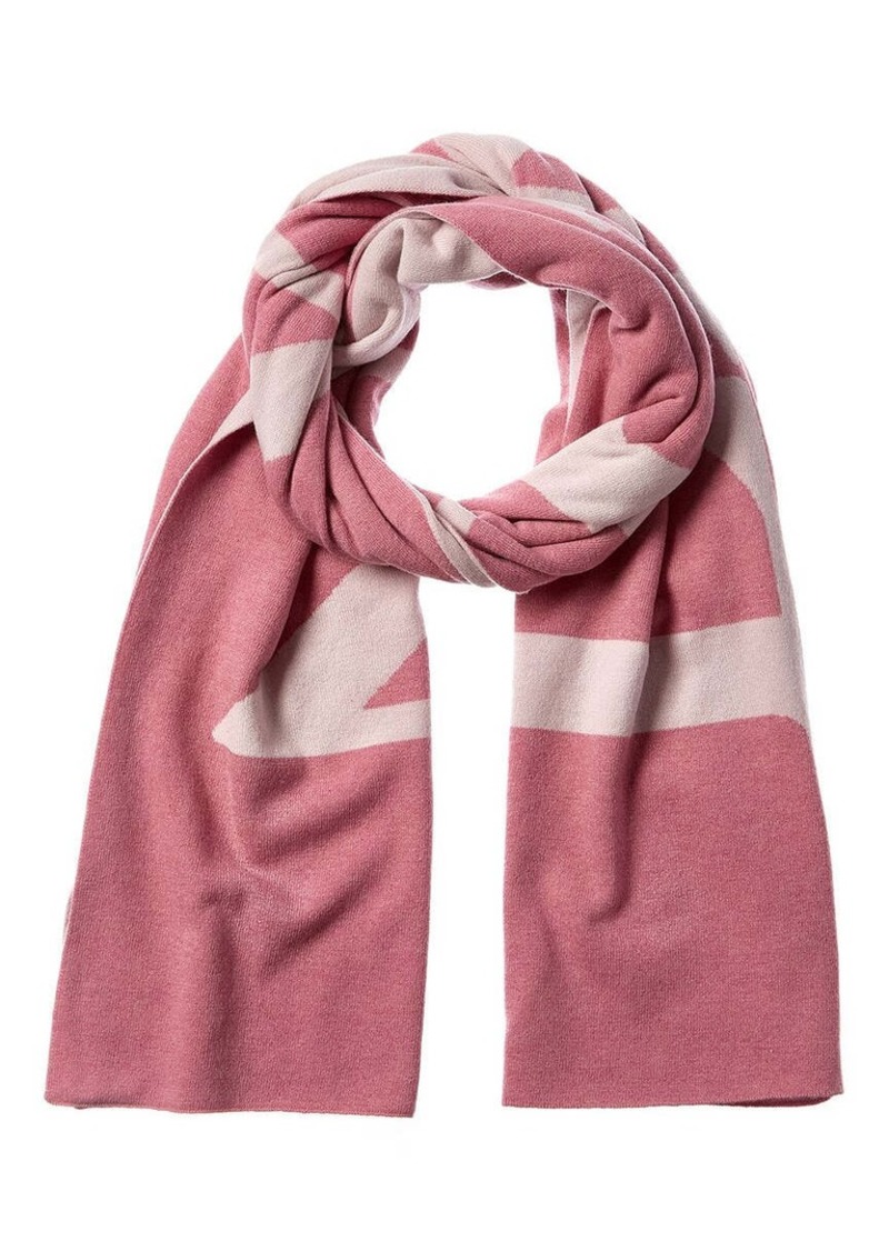 LANVIN Logo Wool & Cashmere-Blend Scarf