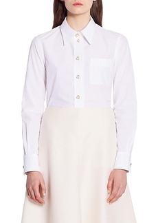 Lanvin Long Sleeve Shirt In Poplin