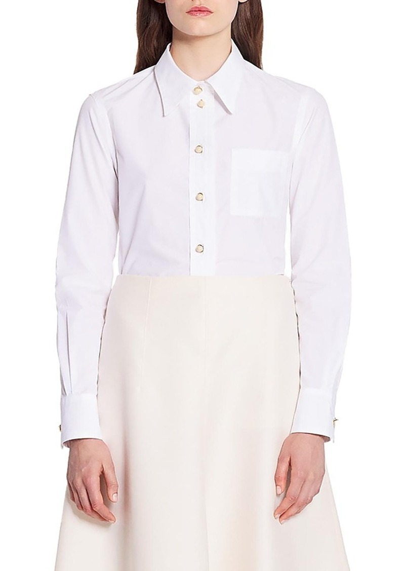 Lanvin Long Sleeve Shirt In Poplin