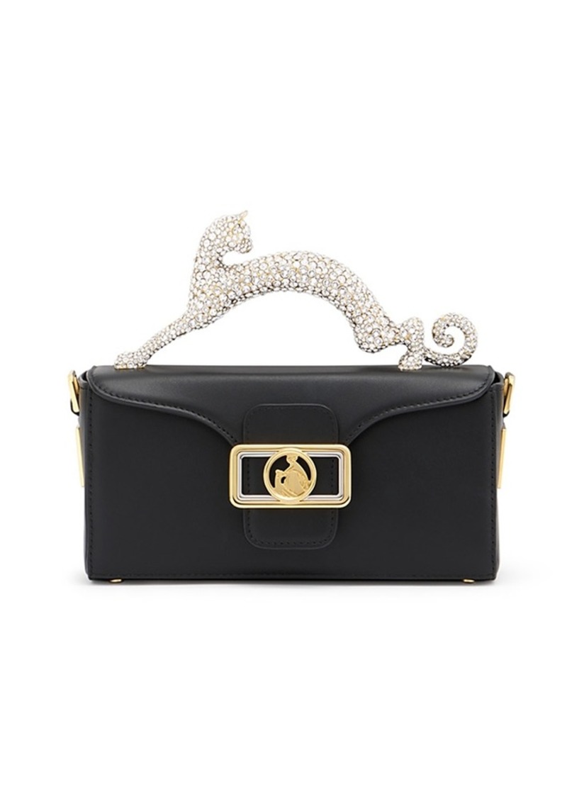 Lanvin Nano Pencil Cat Leather And Rhinestone Bag