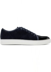 Lanvin Navy DBB1 Patent Captoe Sneakers