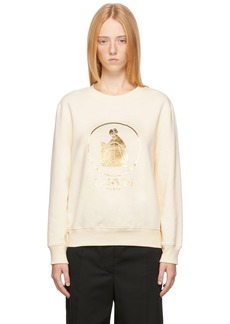 Lanvin Off-White & Gold Mother & Child Sweatshirt
