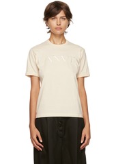 Lanvin Off-White Embroidered T-Shirt
