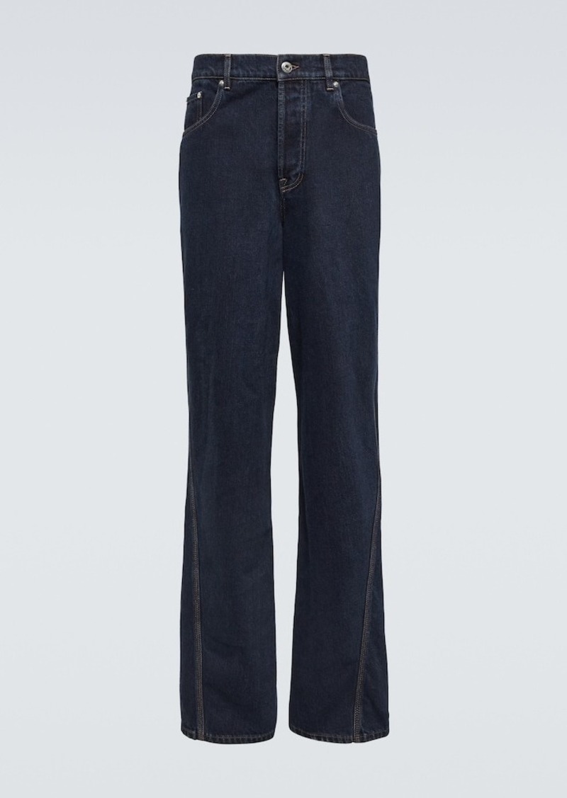 Lanvin Paneled straight jeans