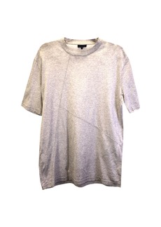 Lanvin Panelled T-Shirt in Light Grey Cotton