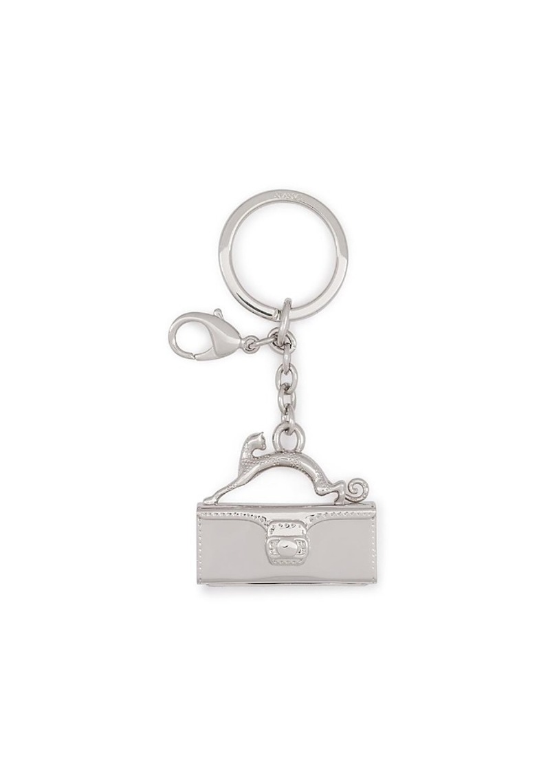 Lanvin Pencil Cat Brass Key Ring