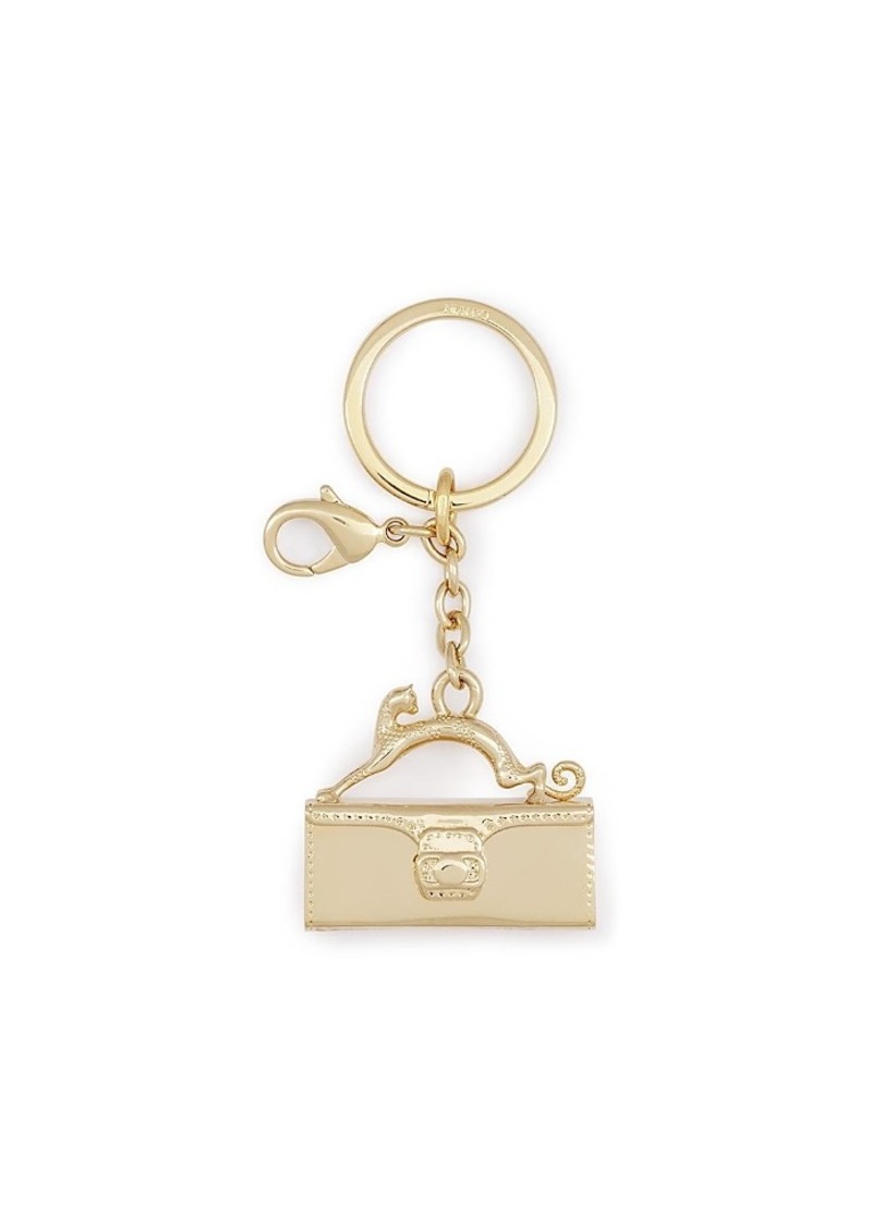 Lanvin Pencil Cat Brass Key Ring