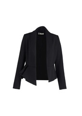 Lanvin Peplum Blazer in Black Wool