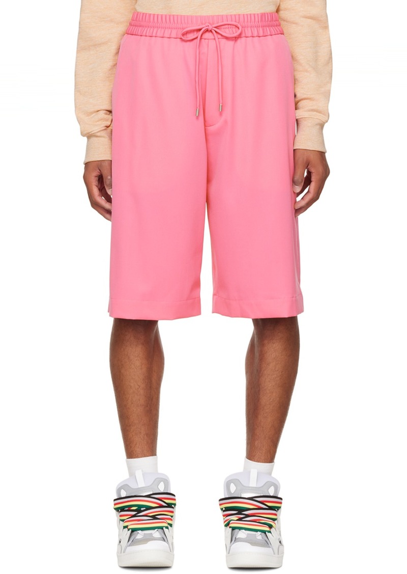 Lanvin Pink Embroidered Shorts