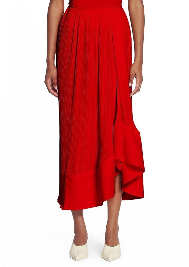 Lanvin Pleated Midi Skirt