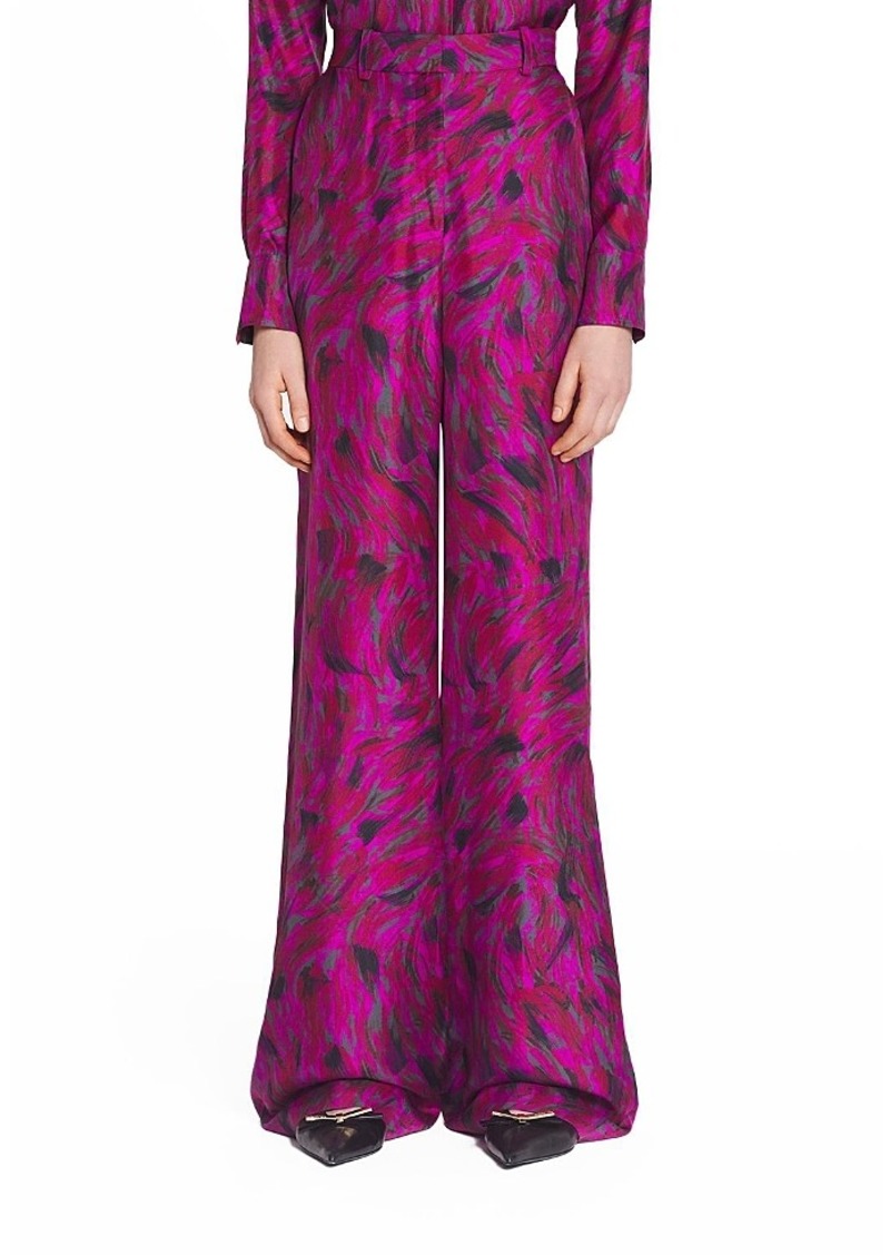 Lanvin Printed Wide Leg Pants