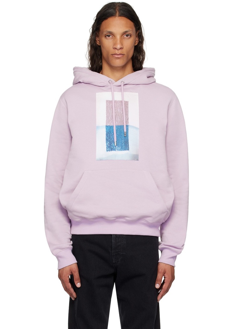 Lanvin Purple Archives Print Classic Hoodie