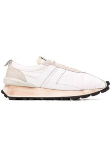 LANVIN RUNNING SNEAKER IN NYLON, NAPPA AND SUED SHOES