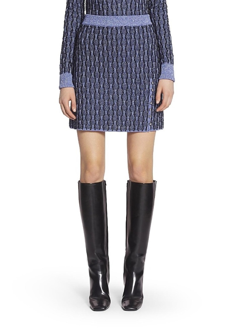 Lanvin Short Skirt in Lurex Jacquard