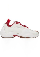 Lanvin SSENSE Exclusive Red & White Flash-X Sneakers