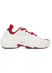 Lanvin SSENSE Exclusive Red & White Flash-X Sneakers