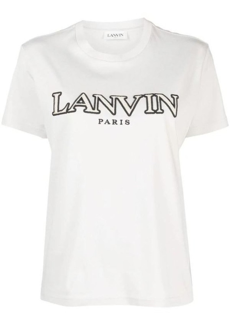 LANVIN T-SHIRT WITH EMBROIDERY
