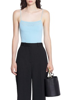 Lanvin Tank Top With Lace Detail