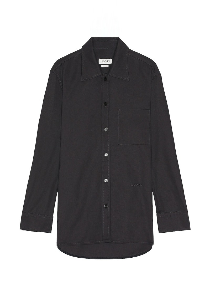 Lanvin Twisted Cocoon Overshirt Shacket