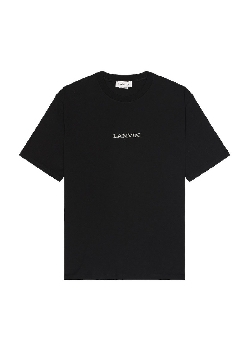 Lanvin Unisex Embroidered Regular T-shirt