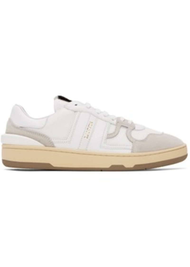 Lanvin White Clay Sneakers