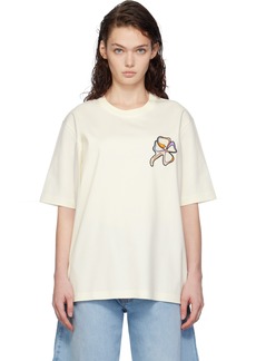 Lanvin White Clover Snake Patch T-shirt