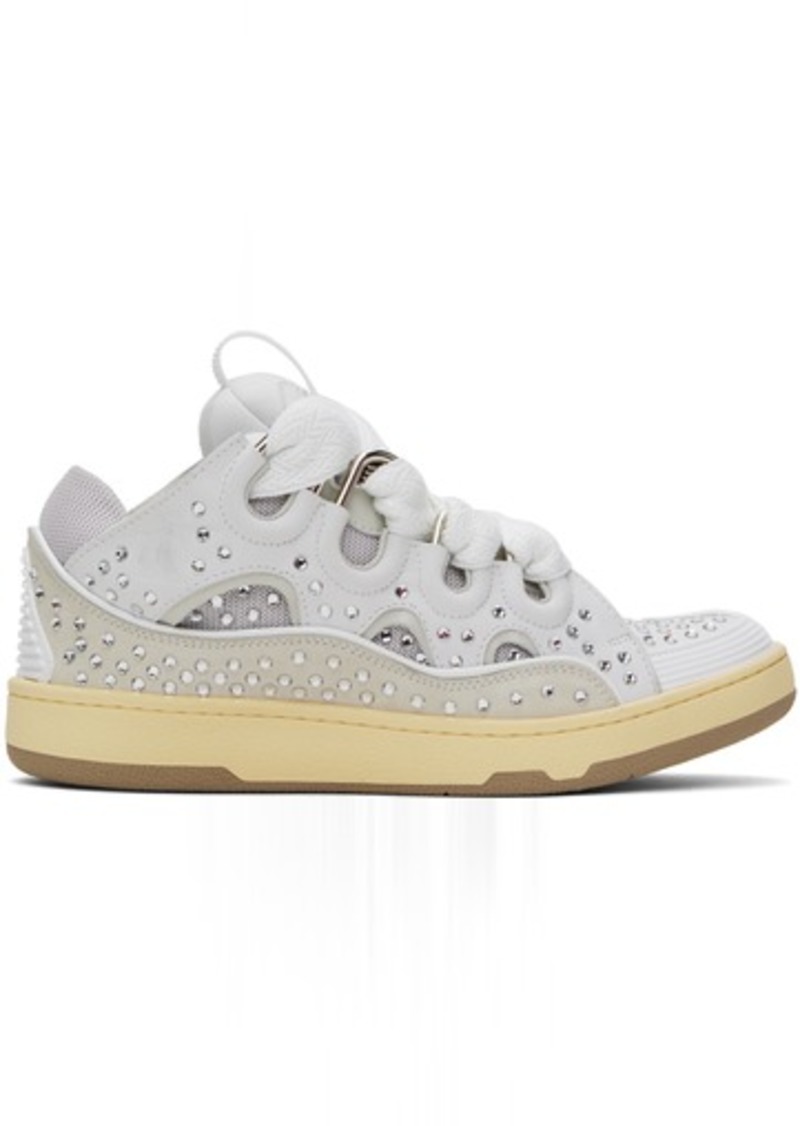 Lanvin White Curb Sneakers