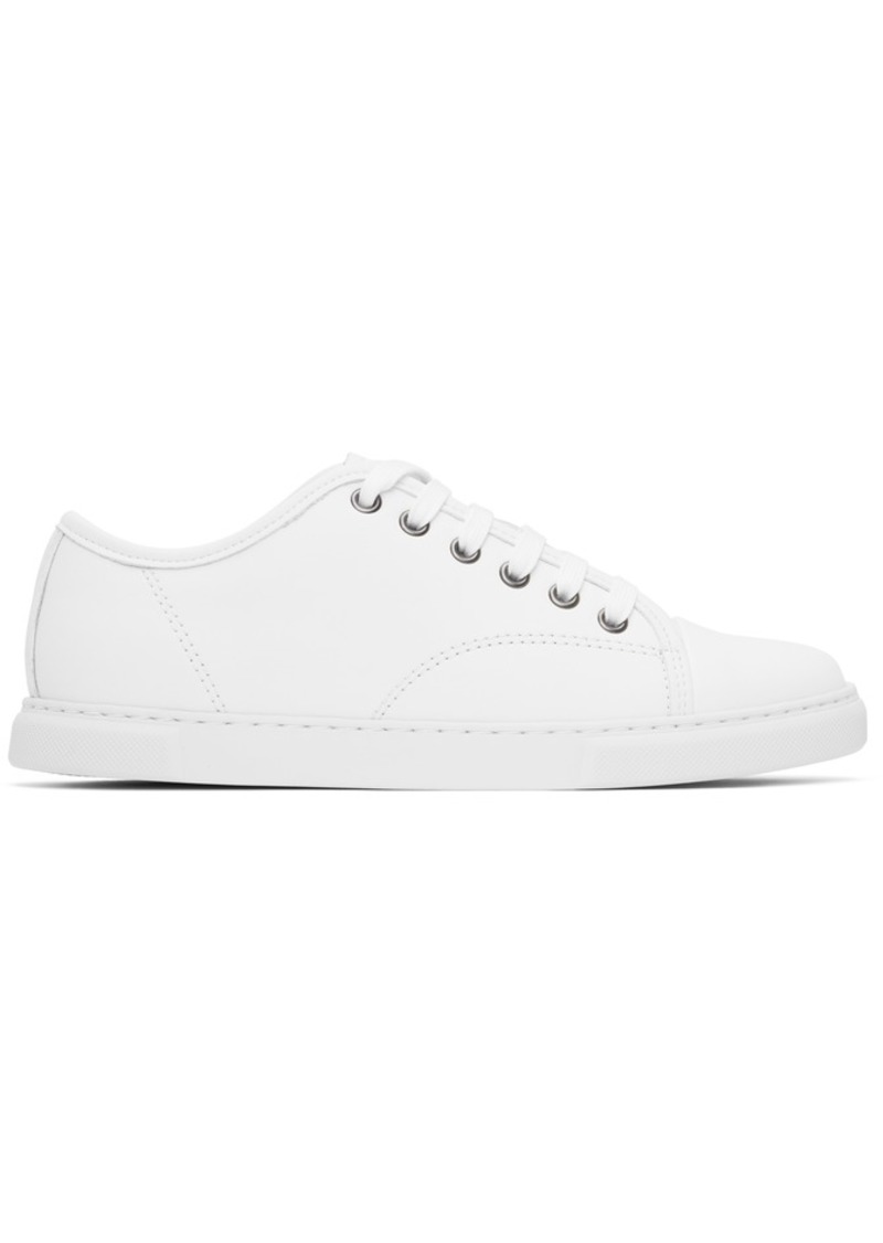 Lanvin White DBB1 Leather Sneakers