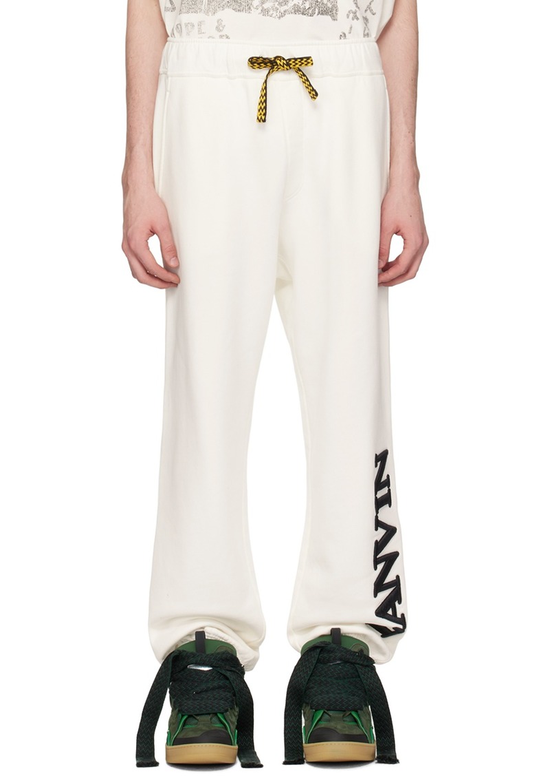 Lanvin White Future Edition Sweatpants