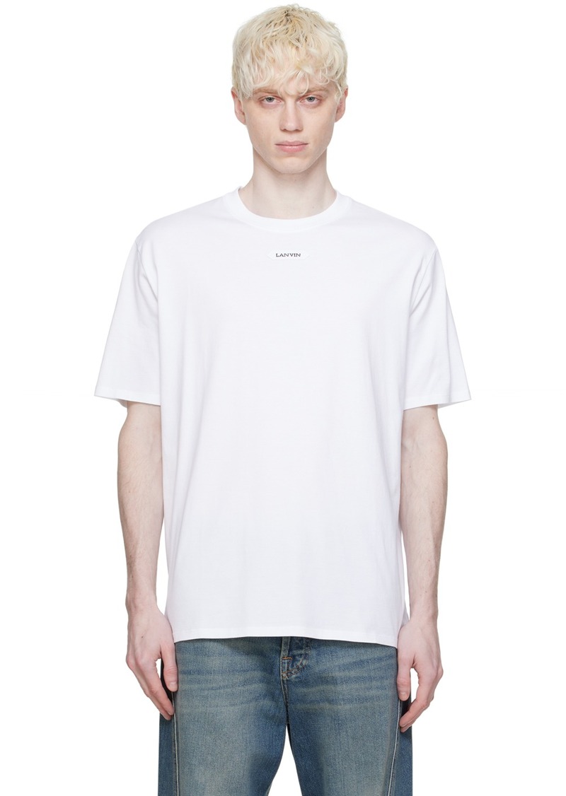 Lanvin White Patch T-Shirt