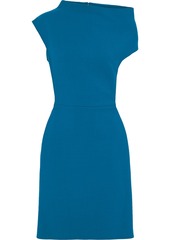 Lanvin Woman Asymmetric Wool-blend Dress Cobalt Blue
