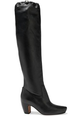 Lanvin Woman Leather Knee Boots Black