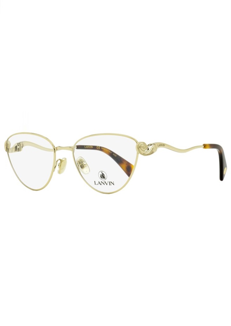 Lanvin Women's Cat Eye Eyeglasses LNV2110 722 Gold/Havana 54mm