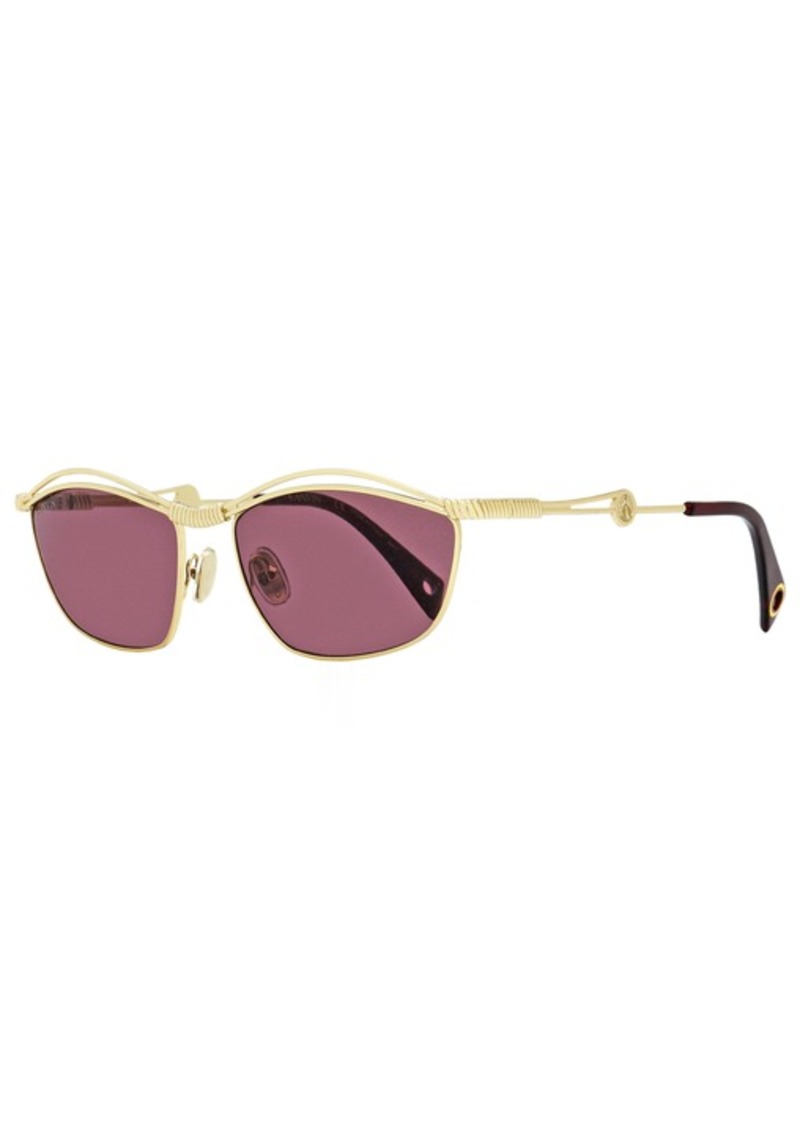 Lanvin Women's Oval Sunglasses LNV111S 718 Gold/Ruby 59mm