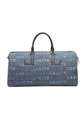 Lanvin X Future Denim Travel Bag with Logo Print