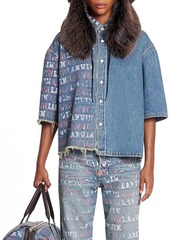 Lanvin X Future Unisex Asymmetrical Printed Shirt