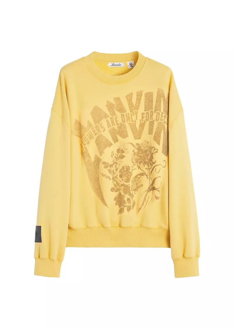 Lanvin x Future Unisex Loose-Fit Printed Sweatshirt