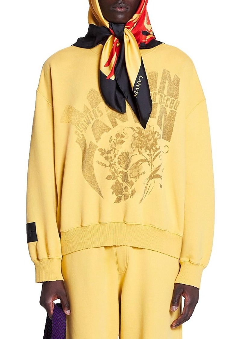 Lanvin X Future Unisex Loose-Fit Printed Sweatshirt