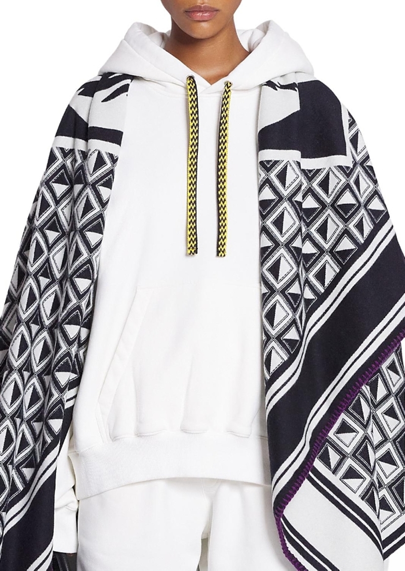 Lanvin X Future Unisex Oversized Curb Laces Hoodie