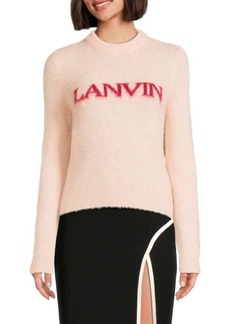Lanvin Logo Alpaca Wool Blend Sweater