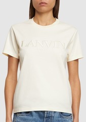 Lanvin Logo Cotton Jersey T-shirt