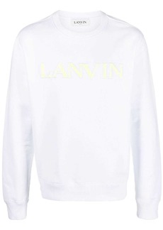 Lanvin logo-embroidered cotton sweatshirt