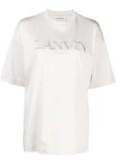 Lanvin logo-embroidered cotton T-shirt