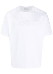 Lanvin logo-embroidered crew-neck cotton T-shirt